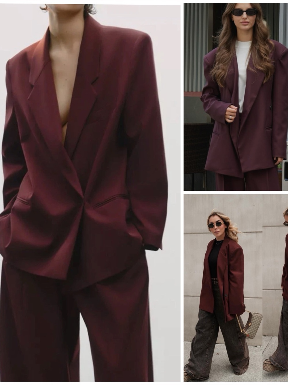 ZARA ~ Oversized Double-Breasted Blazer